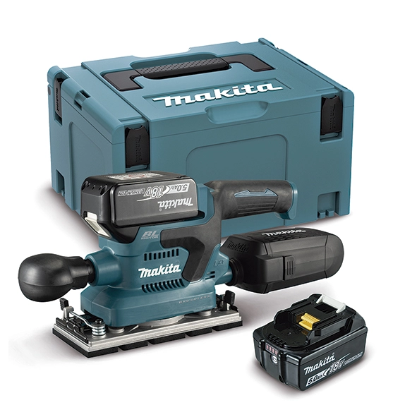 Oscillating sander 18V MAKITA DBO380RTJ 93x185mm