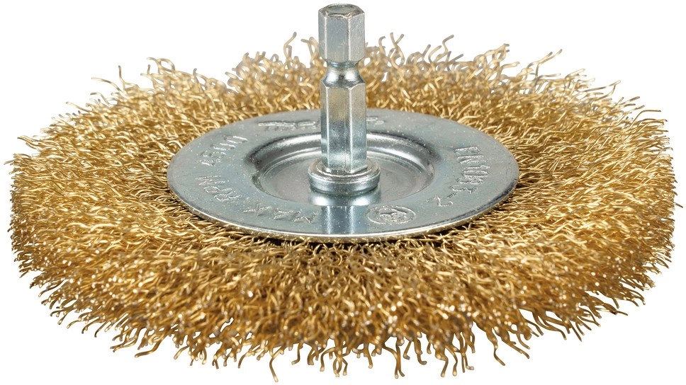 WIRE WHEEL BRUSH (BRASS COATED) 000040202257