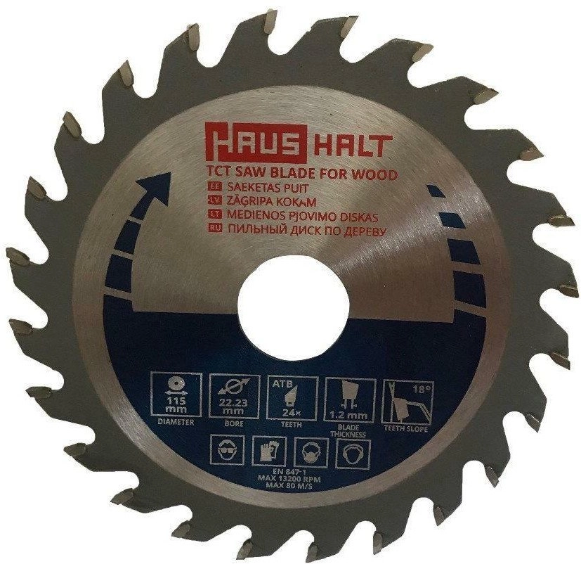 CIRCULAR SAW BLADE WOOD 115X22.23X24T
