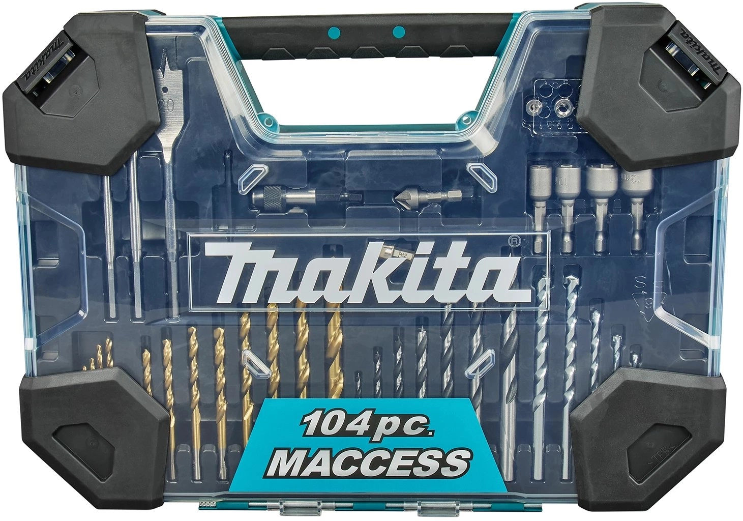 104-piece set of turning bits and