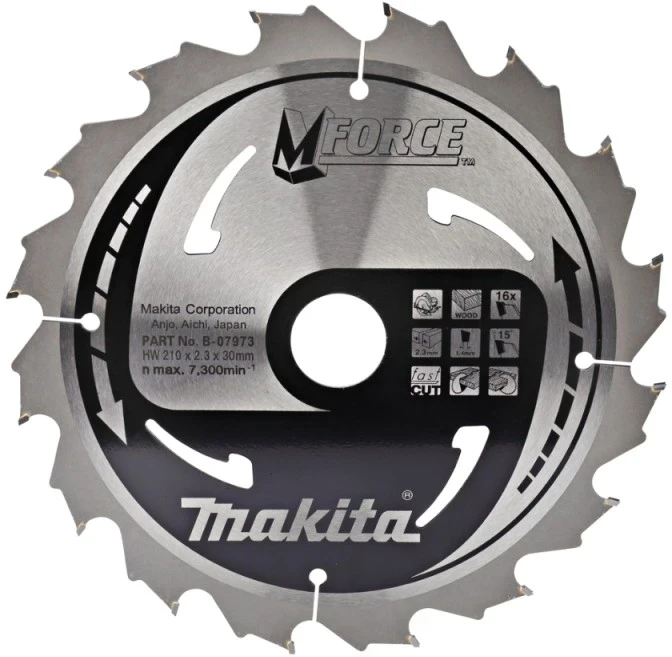 Pjovimo diskas medienai Makita MFORCE; 210x2