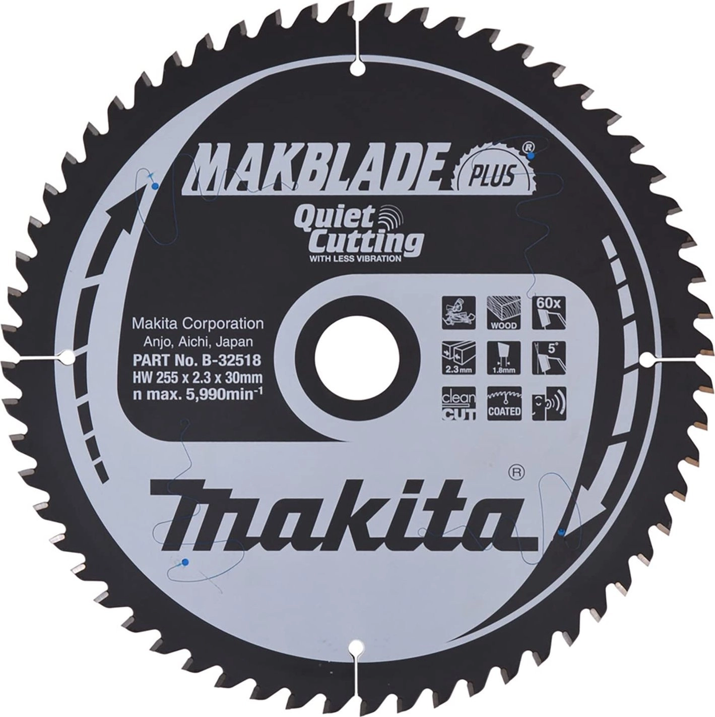 MAKITA PIŁA TARCZOWA 255x30x60z MAKBLADE PLUS