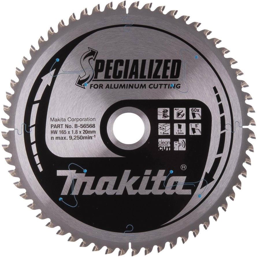 Makita SPECIALIZED Sägeblatt 165x20x60Z B-56568