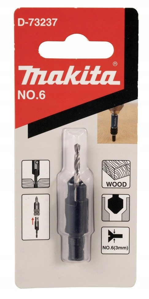 WIERTLO-POGLEBIACZ 2 4MM DREWNO D-73237 088381582261