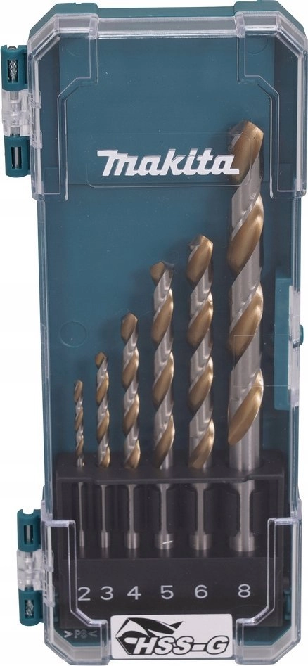 MAKITA ZESTAW WIERTEŁDO METALU HSS-G 6szt