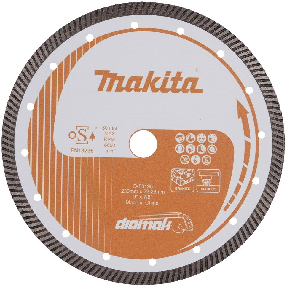 MAKITA DIAMOND BLADE 230x22 23mm SEGMENT