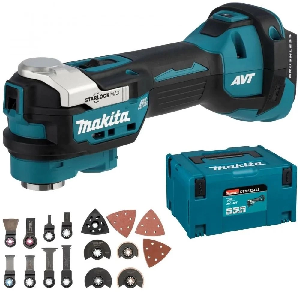 Makita DTM52ZJX2 cordless multi-tool 18V +