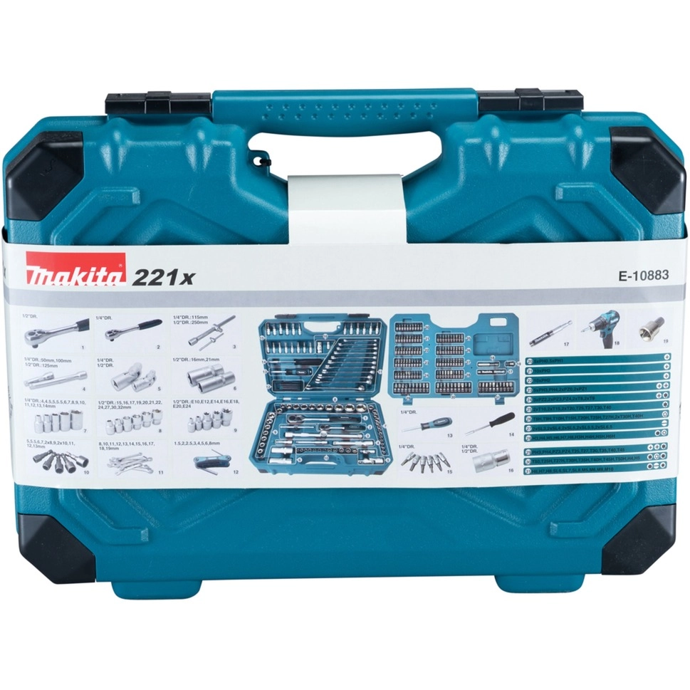 Makita E-10883 mechanics tool set 221