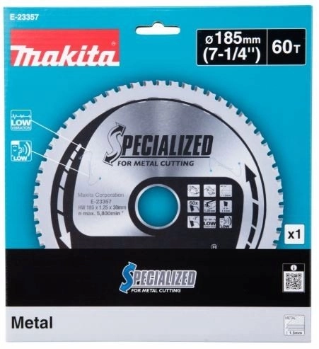 Makita E-23357 HM Metallsägeblatt 185x30x60Z E-23357