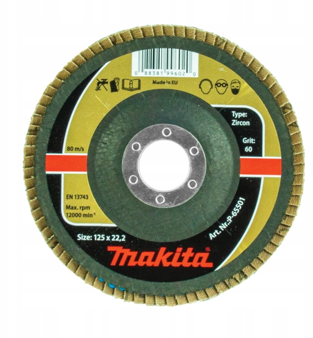 MAKITA ZIRKON FLAP WHEEL 125x22.23mm