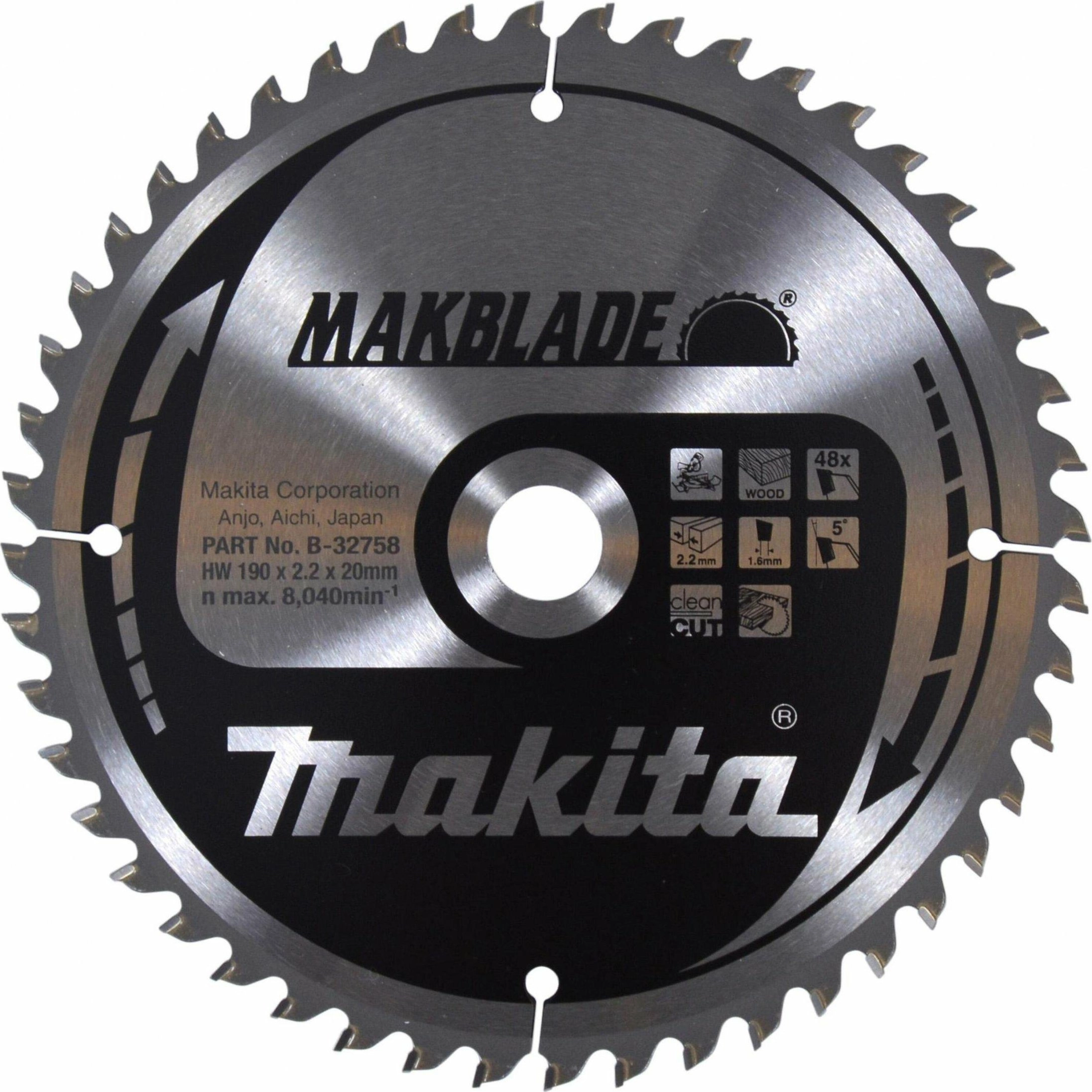 Makita Circular Saw Blade 190x30x48z Makblade