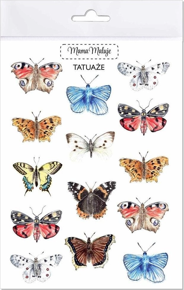 Mama Maluje Tatuaże zmywalne Motyle 509070