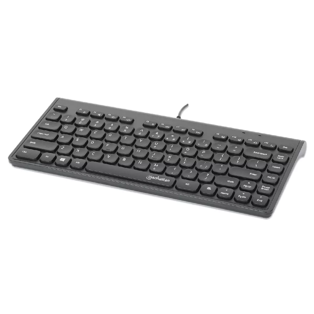 Manhattan 180702 tastatūra Birojs USB QWERTY Melns