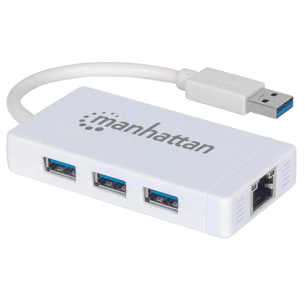 Manhattan USB-A 3-Port Hub with Gigabit