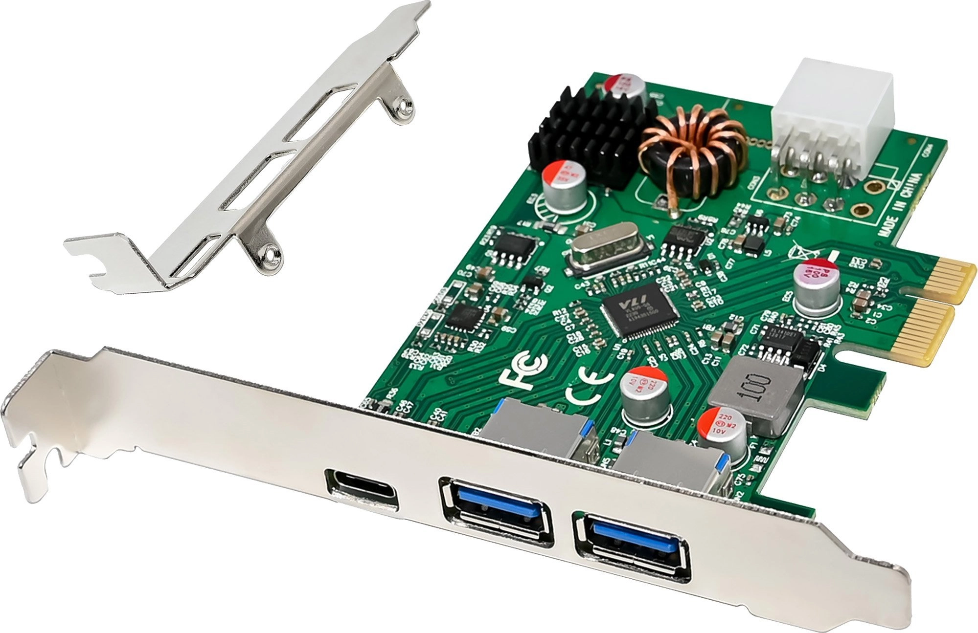 InLine Schnittstellenkarte - 2x USB-A -