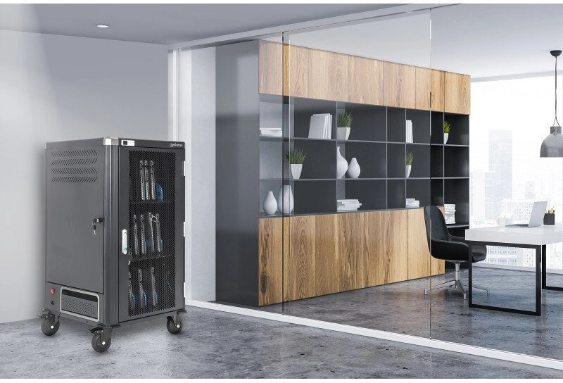 Manhattan Laptop Charging Cart/Trolley via AC