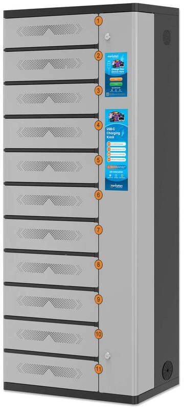 Manhattan Kiosk Laptop Charging Cabinet USB-C