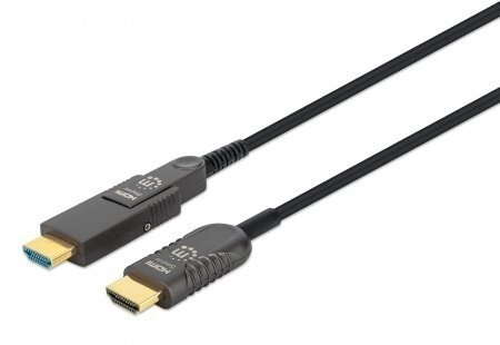 Manhattan HDMI LWL St-St/(Micro)HDMI connector 4K@60Hz