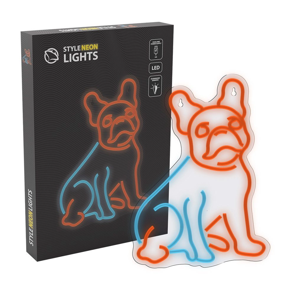 SNL68MT Style Neon Lights Dog French