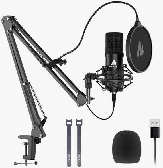 Maono AU-A04 + BA20 Black (Black)