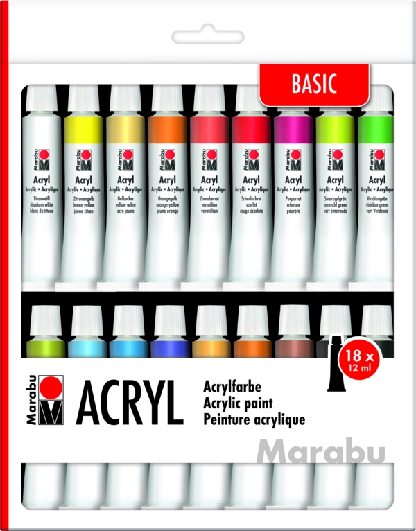 Marabu Acryl Basic Acrylic paint 12