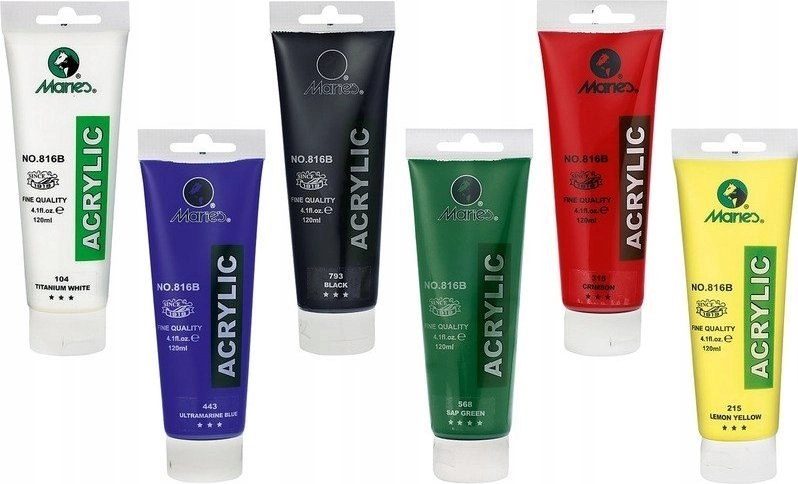 Maries Farba akrylowa Maries 120ml ŻÓŁTY