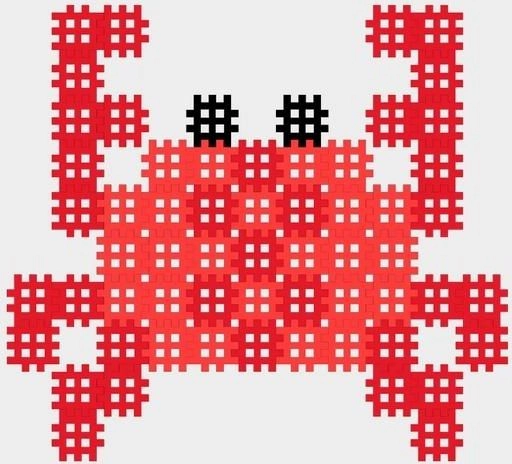 Marioinex Micro Waffle 80 elementów Krab