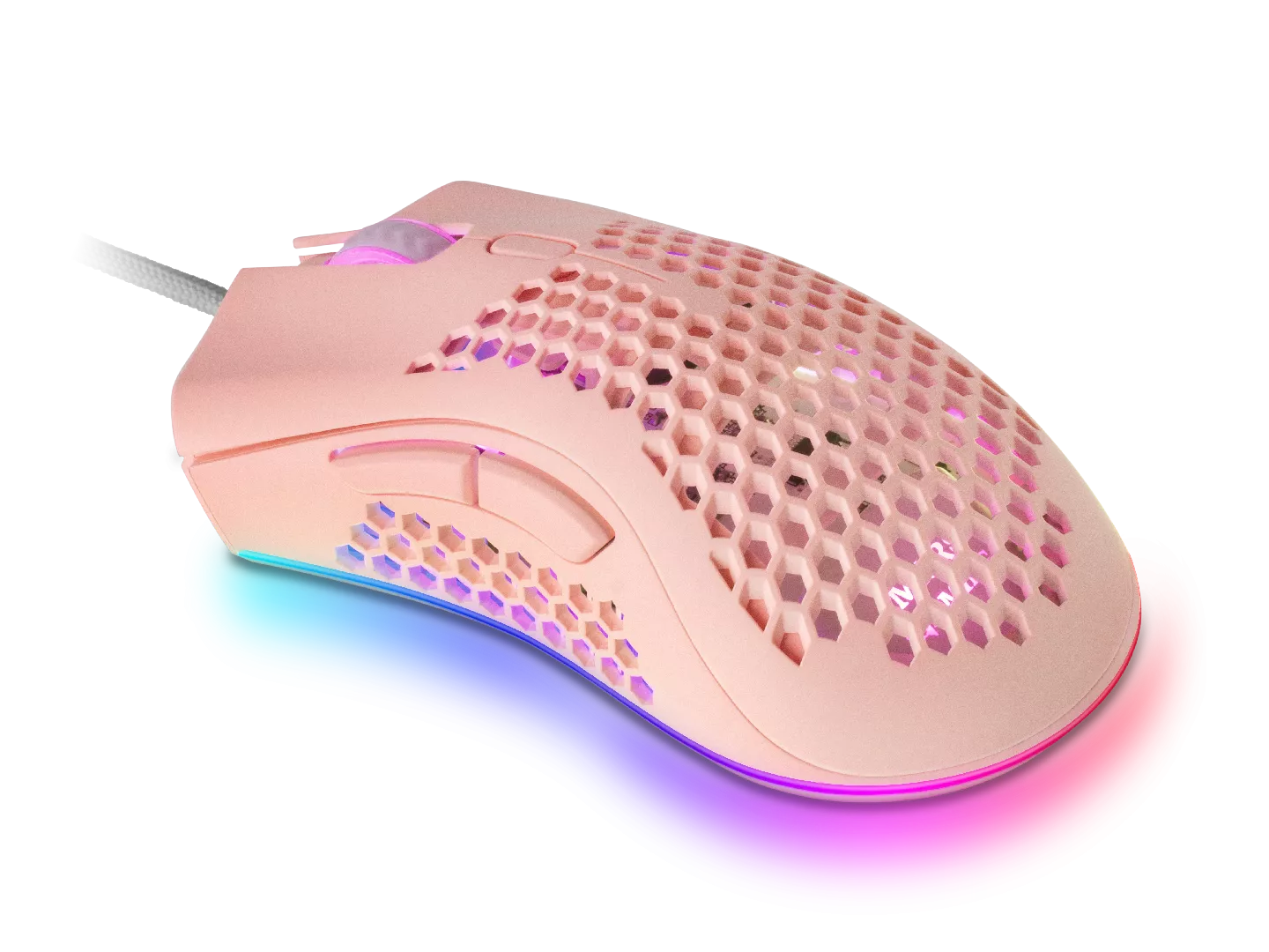Mars Gaming MMEXP, Gaming Mouse RGB Ultralight Pink