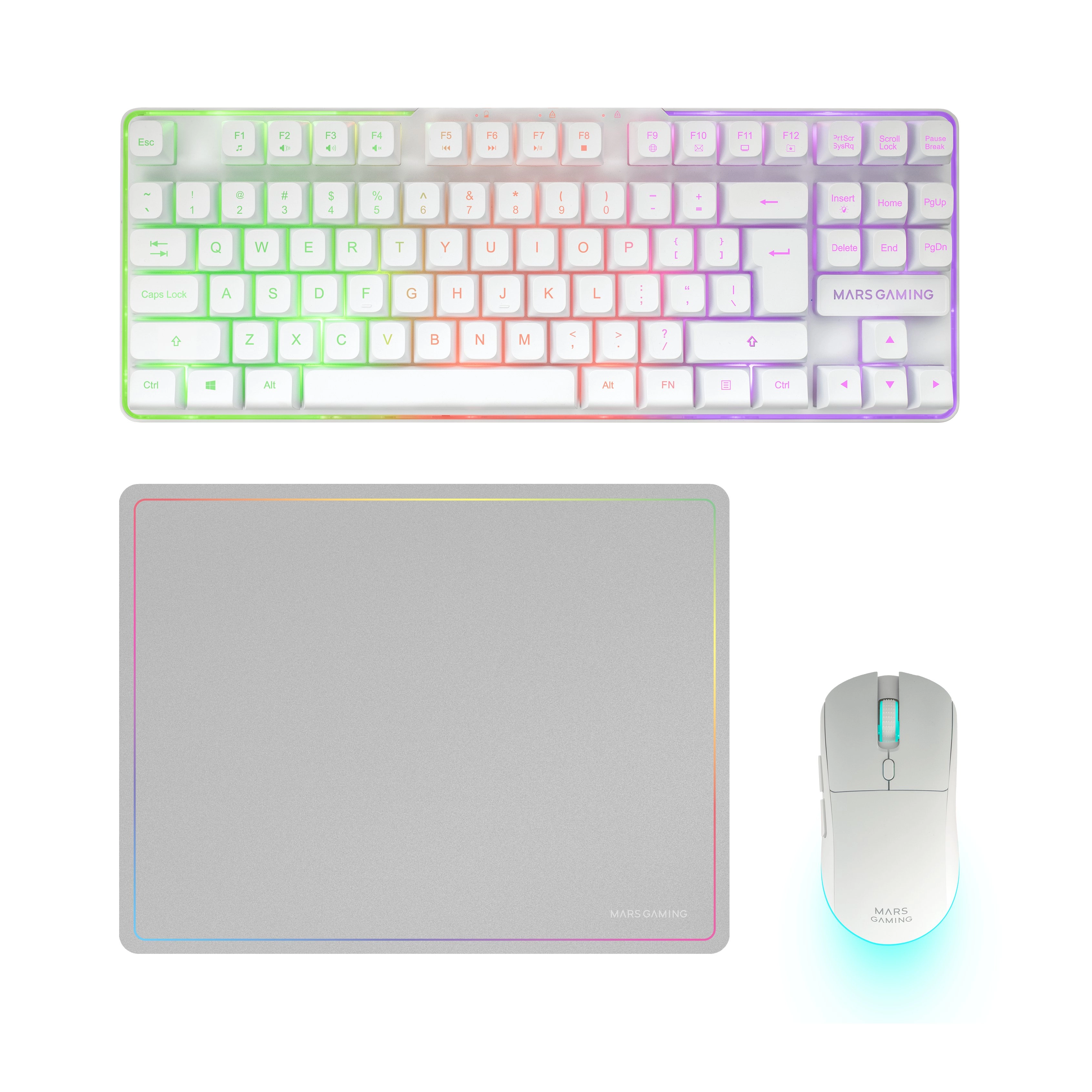 Mars Gaming MCPWTKLWUS keyboard Mouse included