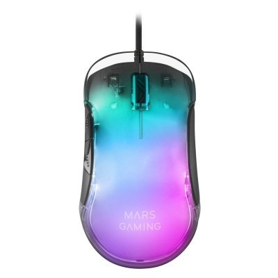 Mars Gaming MMGLOW pele Speļu Labā roka USB Type-A 12800 DPI