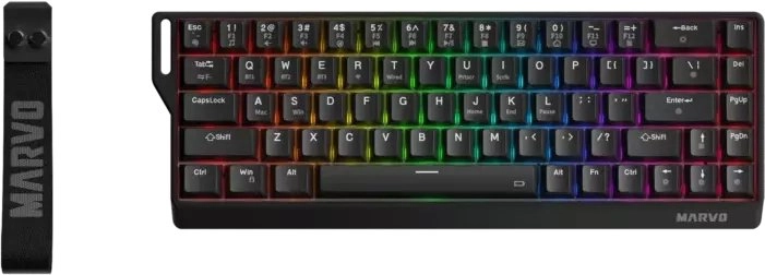 MARVO Sabre 65W Bezvadu mehāniskā tastatūra, melna
