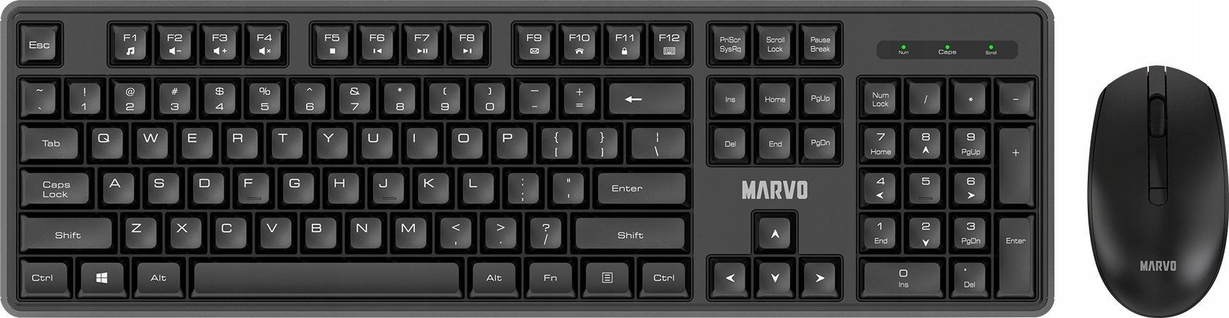 Marvo WS005 BK keyboard + mouse