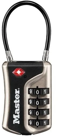 MASTER LOCK TSA combination lock nickel