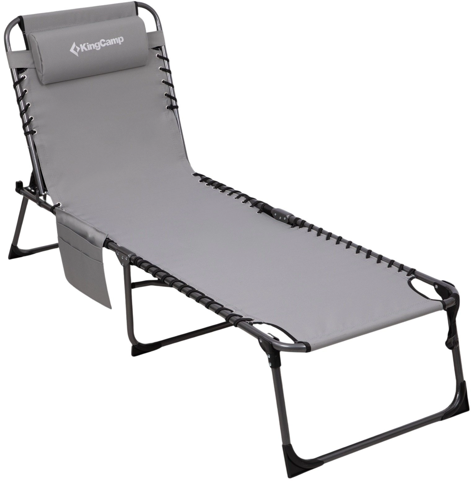 Master Folding Adjustable Camping Deckchair Garden