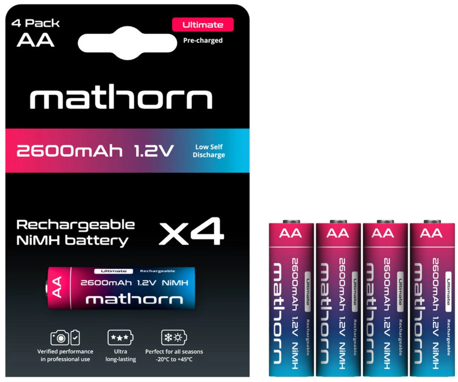 Mathorn Ultimate AA NiMH 2600 mAh