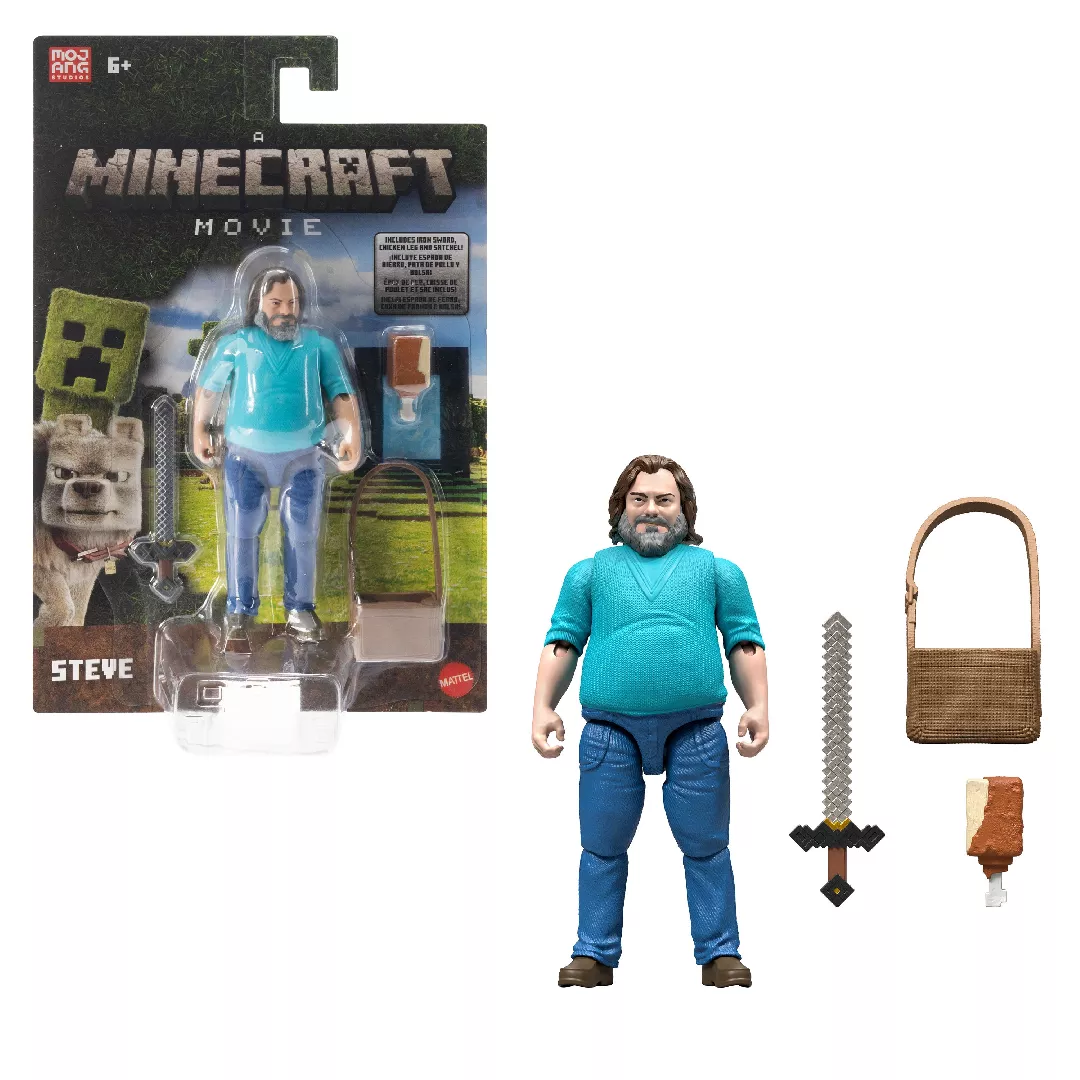 Minecraft Steve Action Figure  Accessories  4-inch