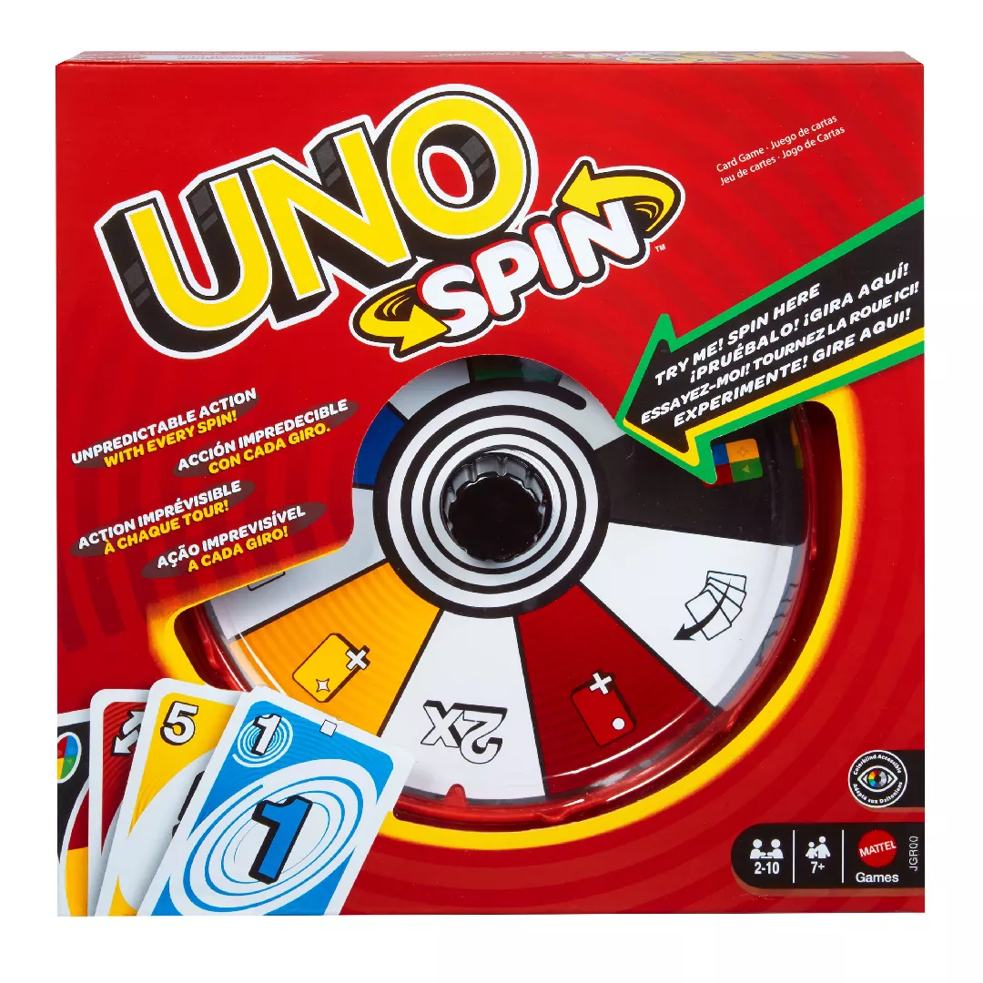 Mattel UNO Spin Card Game for