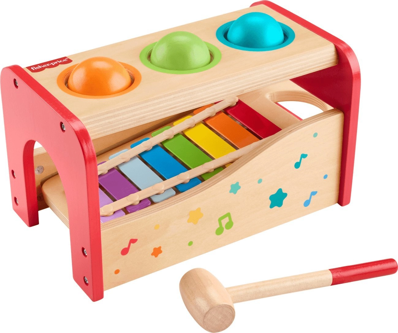 Fisher-Price Wooden Pound  Tap Bench Xylophone