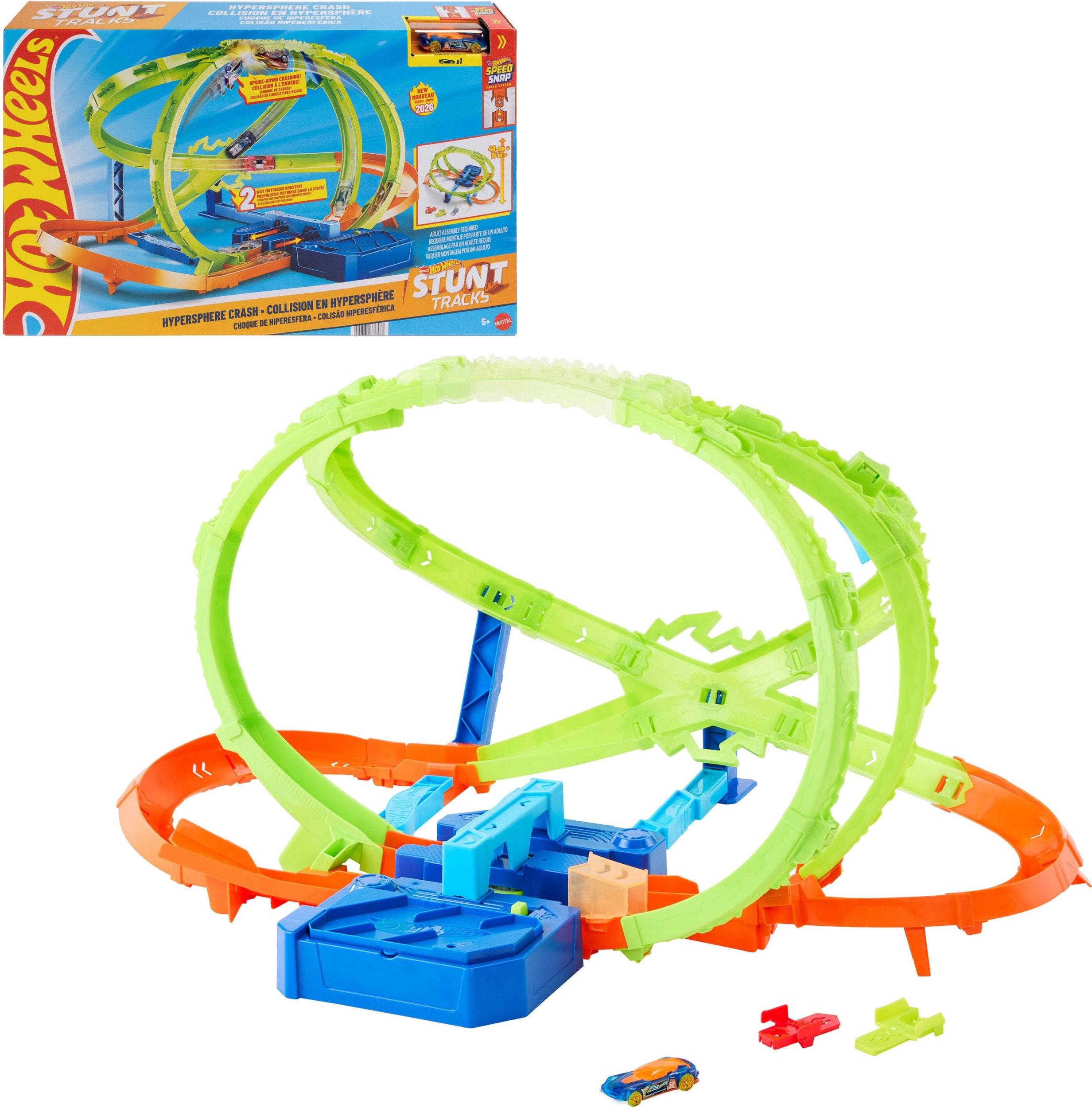 Hot Wheels Stunt Tracks Hypersphere Crash