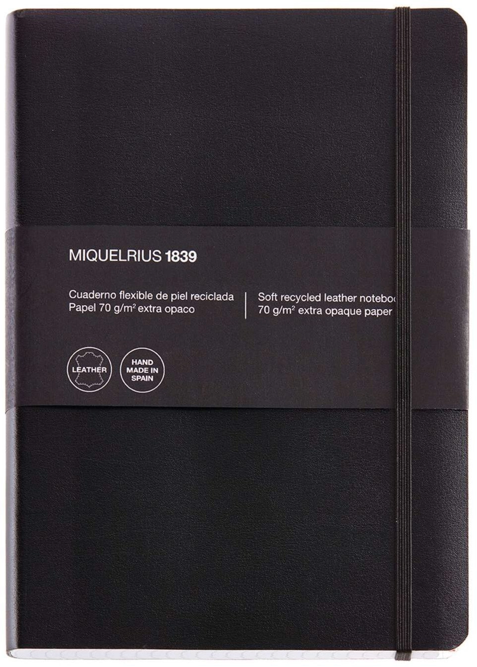 Miquelrius LEATHER1839 Notizbuch 152X210 SQR 5mm