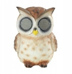 Maximex Garden owl figurine with blinking