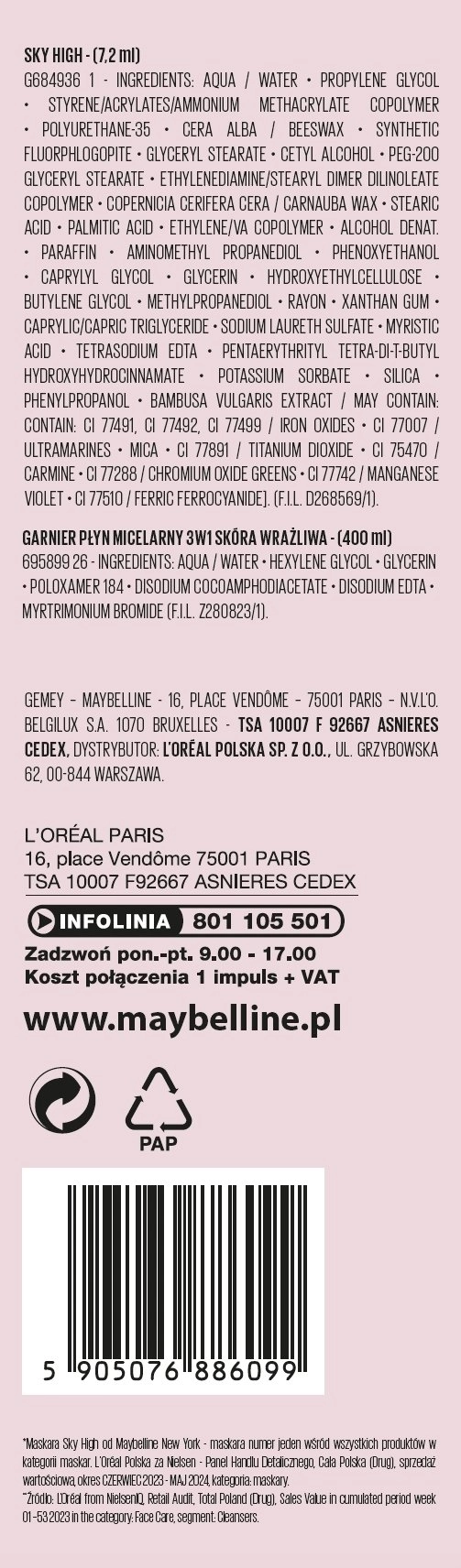 MAYBELLINE_SET Lash Sensational Mascara tusz do