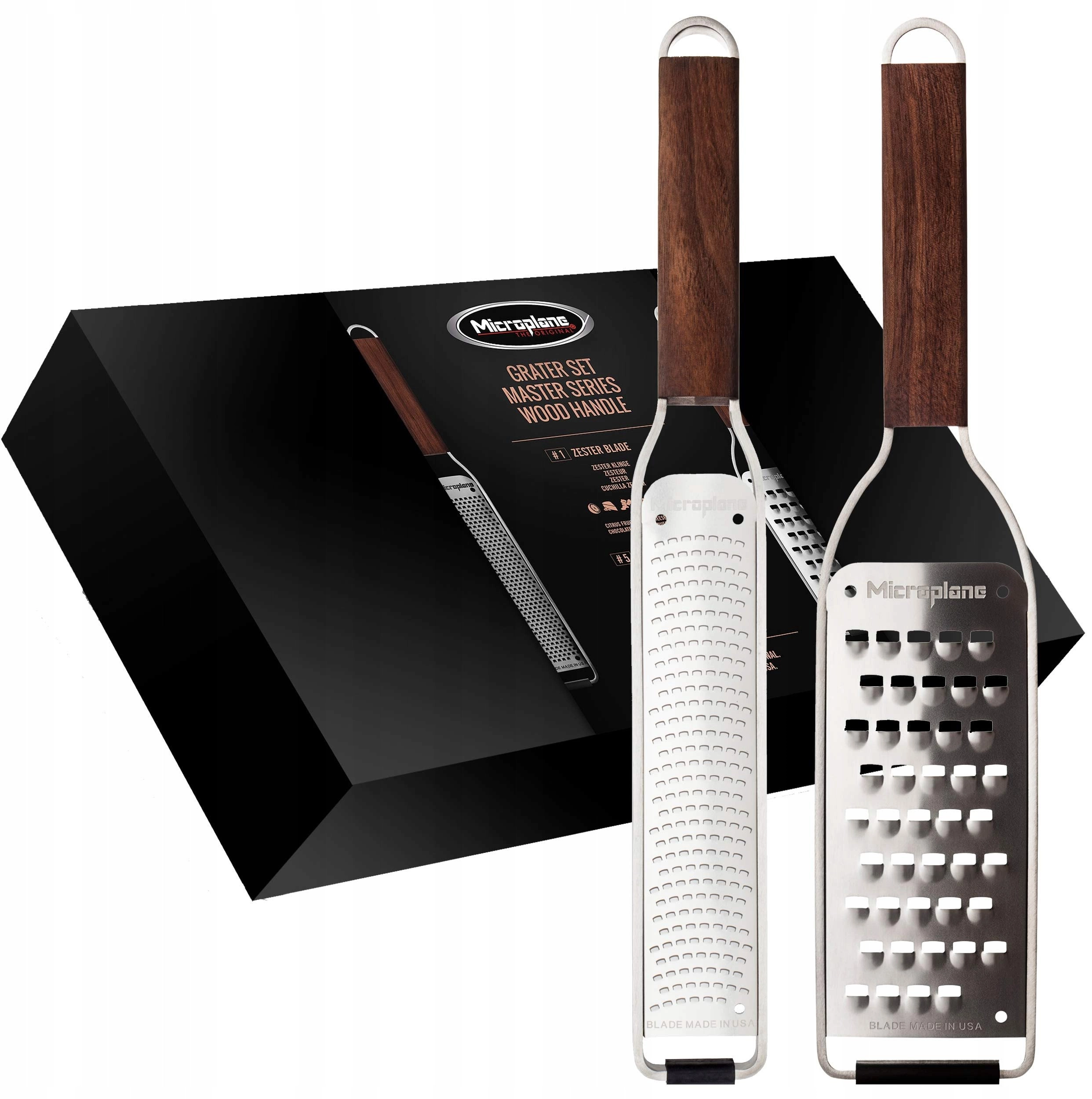 Microplane Master Grater Set Wood Handle