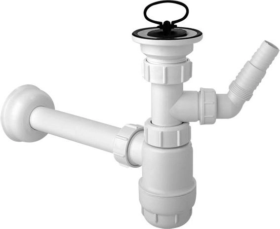 McAlpine Bottle 5/4" DN32 Low White
