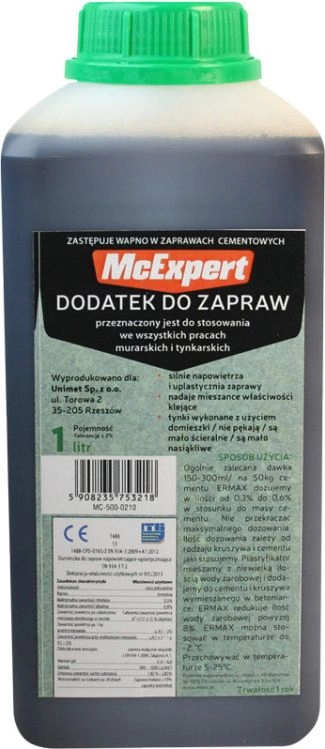 McExpert ADDITIVE FOR MORTAR REPLACING LIME