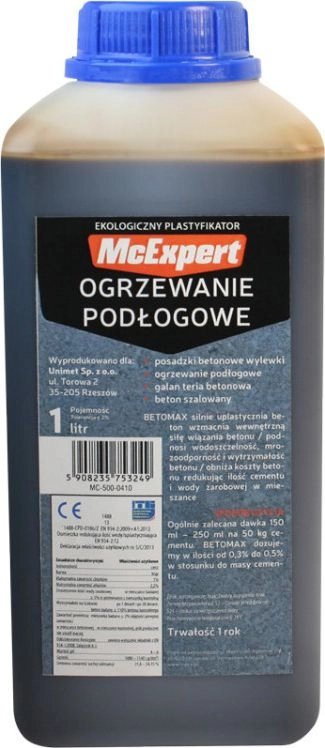 McExpert PLASTYFIKATOR DO OGRZEWANIA PODŁOGOWEGO 1L