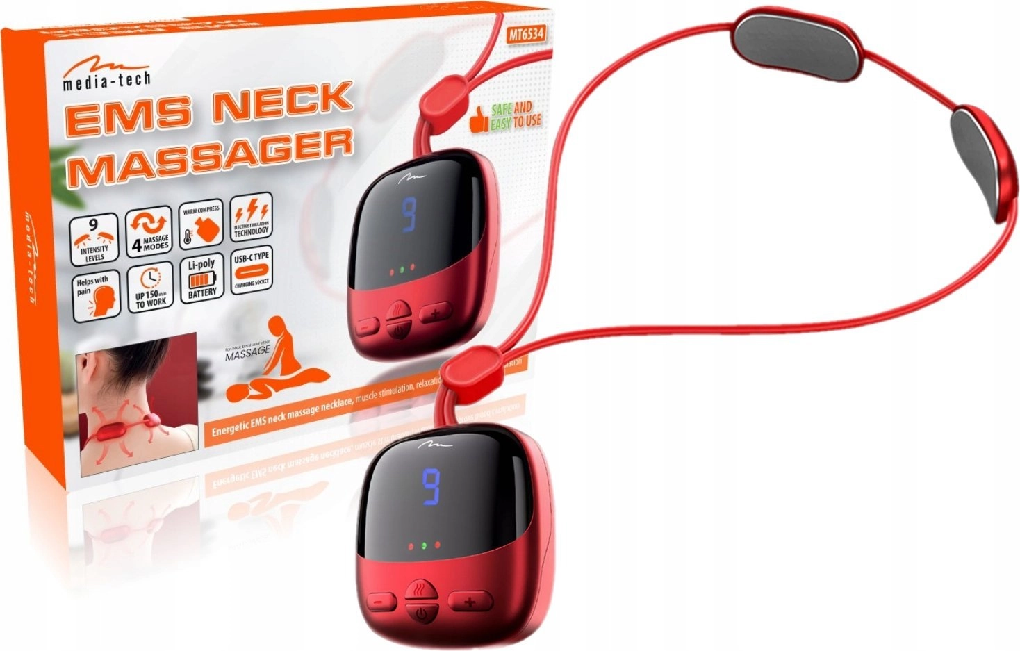 Media-Tech MT6534 EMS Neck Massager HPMDTMC00000006