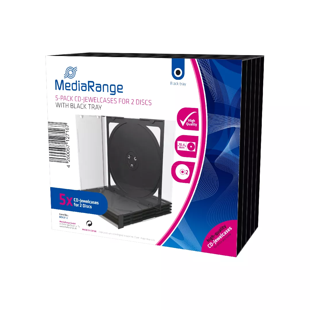 MediaRange BOX31-2 optical disc case Jewel