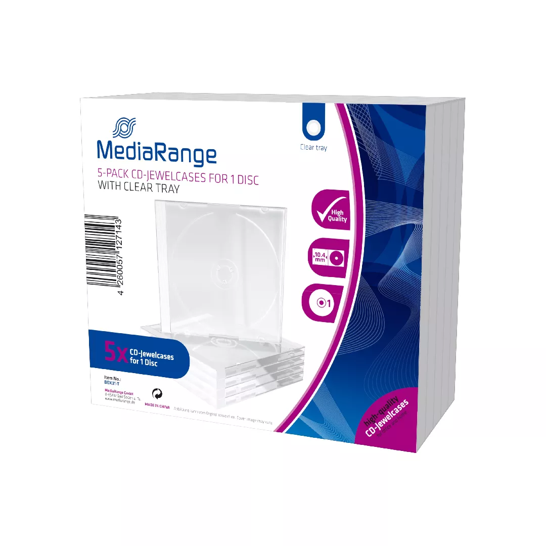 MediaRange BOX31-T optical disc case Jewel