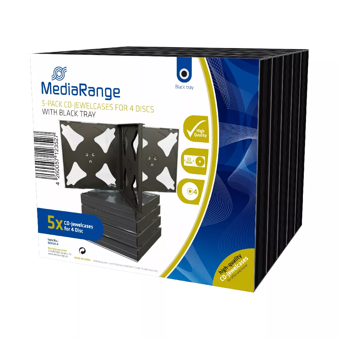 MediaRange BOX34-4 optical disc case Jewel
